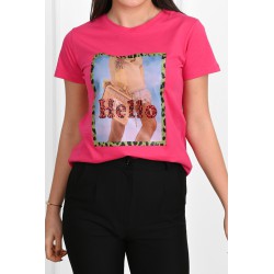 Tricou dama bumbac Hello 1484