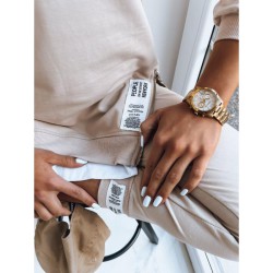 Trening dama bumbac cu fermoar lateral People 3422