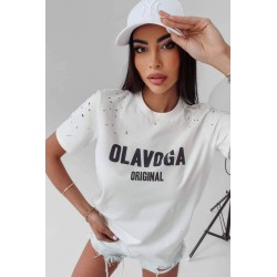 Tricou dama bumbac perforatii 1528-23