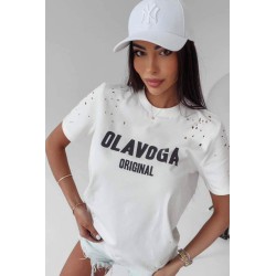 Tricou dama bumbac perforatii 1528-23