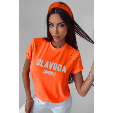 Tricou dama bumbac perforatii 1528-23