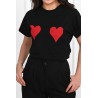 Tricou dama bumbac 2inimi 1495