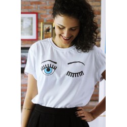 Tricou dama bumbac Blue Wink 1206