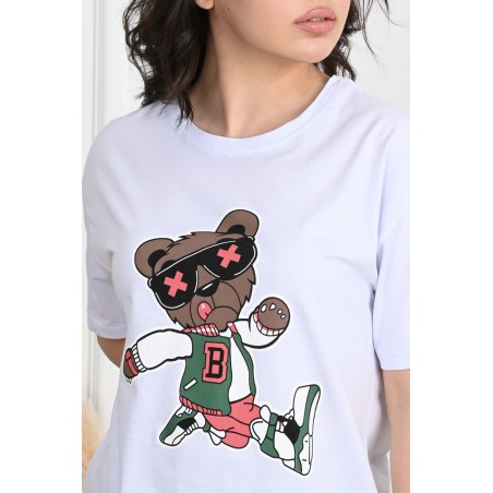 Tricou dama bumbac Party Bear 1196