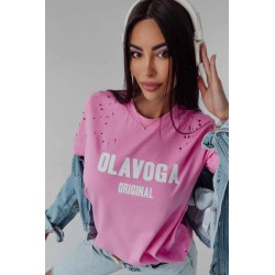 Tricou dama bumbac perforatii 1528-23