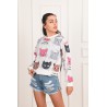 Bluza dama bumbac Cats 1331-22