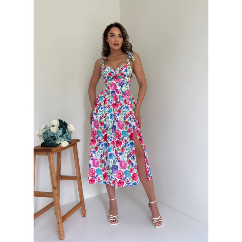 Rochie dama de vara cu flori 23123