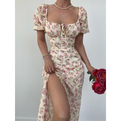 Rochie dama de vara galbena 2390-2
