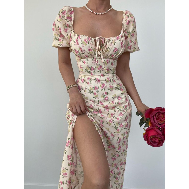 Rochie dama de vara galbena 2390-2