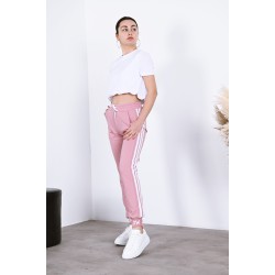 Pantalon dama bumbac cu 3 dungi Blow 8383