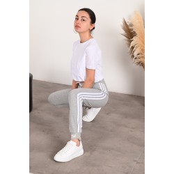 Pantalon dama bumbac cu 3 dungi Blow 8383