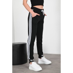 Pantalon dama bumbac cu 3 dungi Blow 8383