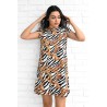 Rochie dama de vara animal print 5167