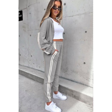 Trening dama bumbac cu 2 dungi 9075