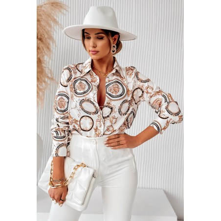 Camasa casual cu imprimeu Chain 1567
