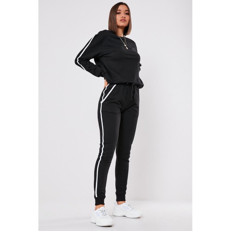 Trening dama bumbac cu dunga 9070