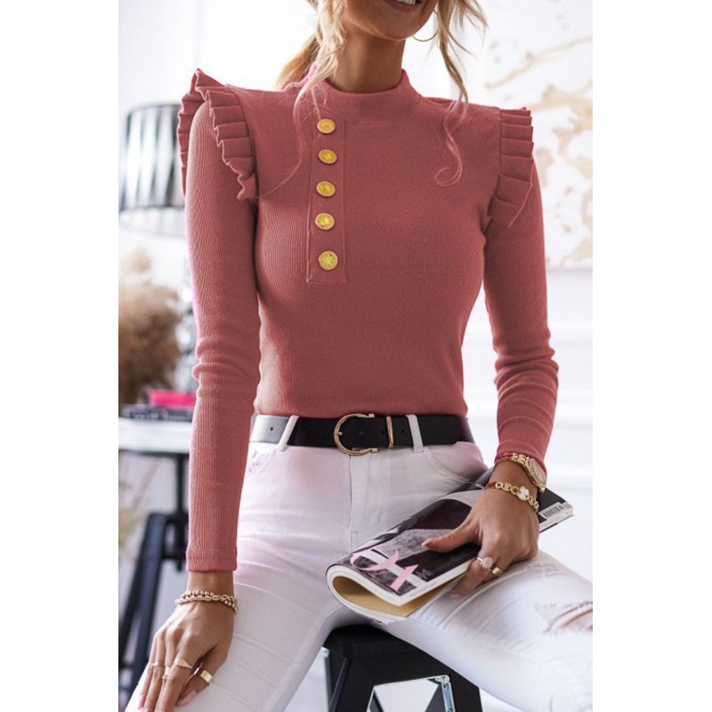 Bluza dama bumbac tetra cu nasturi 9447