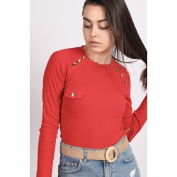 Bluza dama bumbac tetra cu nasturi 1044
