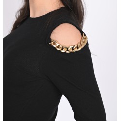 Bluza dama bumbac tetra cu lantisor 1107