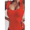 Body dama cu bretele incretite 8778