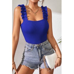 Body dama cu bretele incretite 8778