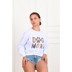 Bluza dama bumbac Dog Mom 1001-22-19