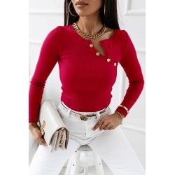 Bluza dama bumbac tetra cu nasturi 1366-23