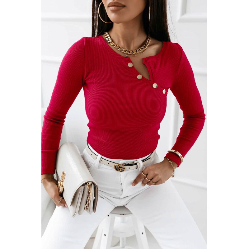 Bluza dama bumbac tetra cu nasturi 1366-23