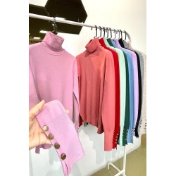 Pulover dama nasturi metalici 835