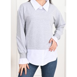 Bluza dama bumbac tip camasa 1110-22