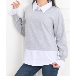 Bluza dama bumbac tip camasa 1110-22