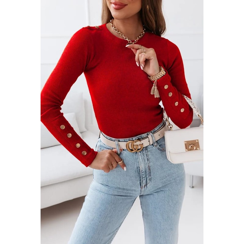 Bluza dama bumbac tetra cu decolteu 1379-23