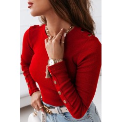 Bluza dama bumbac tetra cu decolteu 1379-23