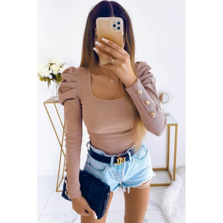 Bluza dama bumbac tetra cu decolteu 1369