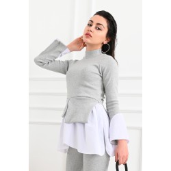 Trening dama bumbac cu terminatie camasa 1117/8118