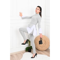 Trening dama bumbac cu terminatie camasa 1117/8118