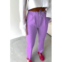 Pantalon dama casual cu siret 6199-23