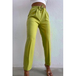 Pantalon dama casual cu siret 6199-23