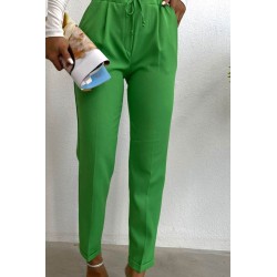 Pantalon dama casual cu siret 6199-23