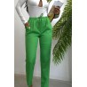 Pantalon dama casual cu siret 6199-23