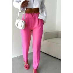 Pantalon dama casual cu siret 6199-23