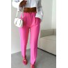 Pantalon dama casual cu siret 6199-23