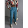 Pantalon dama casual cu siret 6199-23