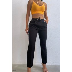 Pantalon dama casual cu siret 6199-23