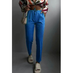 Pantalon dama casual cu siret 6199-23