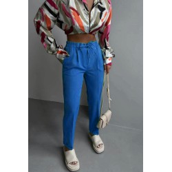 Pantalon dama casual cu siret 6199-23