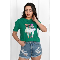 Tricou dama bumbac Girls 1544