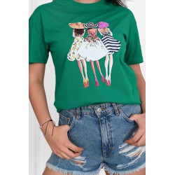 Tricou dama bumbac Girls 1544