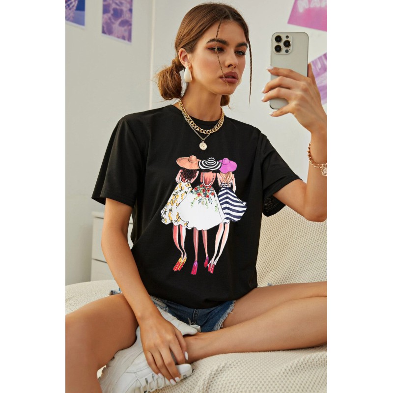 Tricou dama bumbac Girls 1544