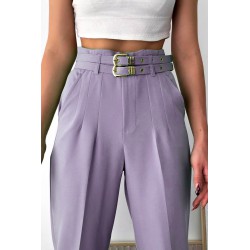 Pantalon dama office cu curele 6208-23